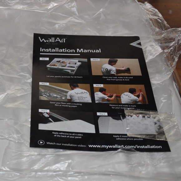 1 Box Flows 3D Wall Art Panels (12). Eco friendly Biodegradable Recycled 50x50cm - Picture 4 of 10